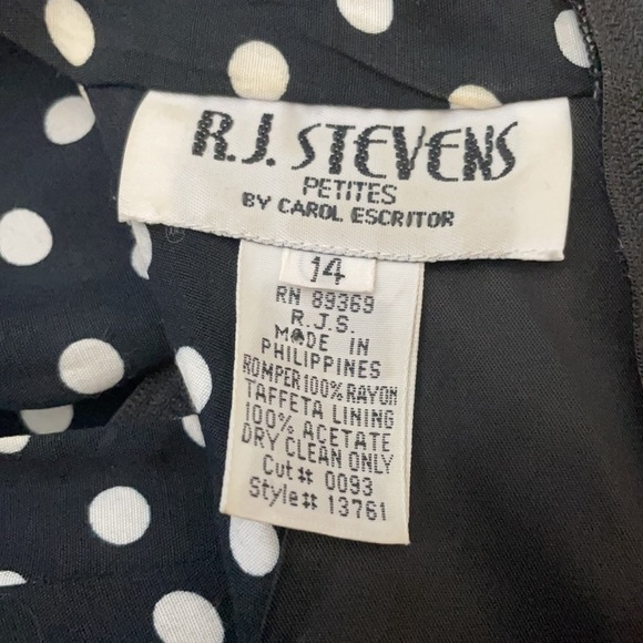 Retro Style Pinup Swing Dance Polka Dot Romper - Picture 6 of 6